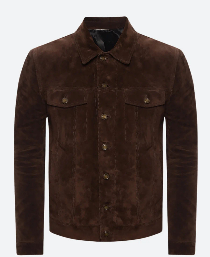 Anthony Jeselnik Bones and All Suede Leather Jacket front image