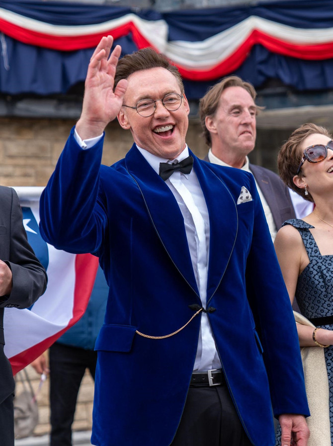 Kevin Durand Clown In A Cornfield Blue Velvet Blazer Kevin Durand Clown In A Cornfield Blue Velvet Blazer