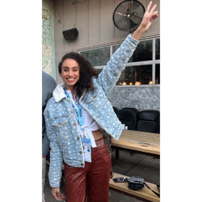 Heather Clown in a Cornfield Marissa Hill Blue Jacket Heather Clown in a Cornfield Marissa Hill Blue Jacket