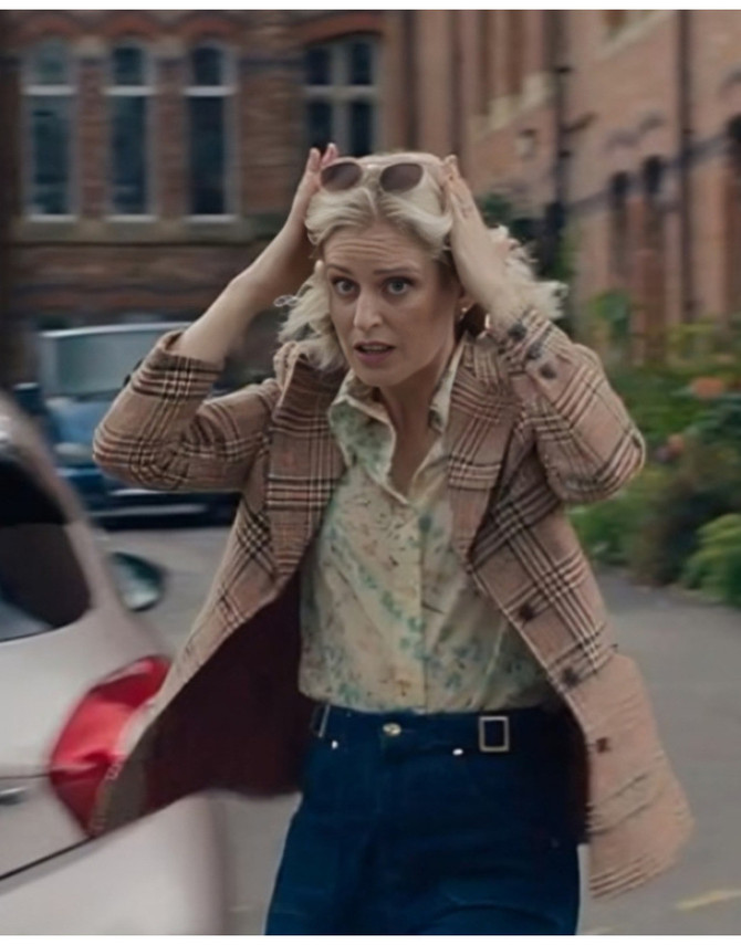 Denise Gough The Stolen Girl Elisa Blix Plaid Blazer Denise Gough The Stolen Girl Elisa Blix Plaid Blazer