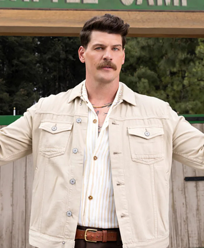 Taylor Lewan TV Series Battle Camp 2025 Denim Jacket