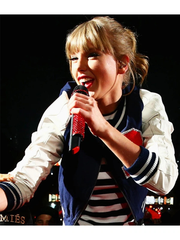 American Singer Taylor Swift 22 Red Tour R Letterman Bomber