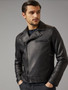 Men Mate Black Leather Jacket