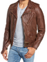 Mens Vintaged Cowhide Leather Motorcycle Jacket
