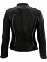 Womens Black Leather Street Smart Jacket