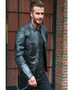 David Beckham Black Leather Jacket