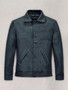 Ryan Gosling Blue Leather jacket