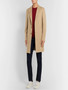 Khaki Brown Mens Wool Coat