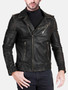 Mens Distressed Vintage Leather Jacket For Men