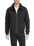 Men's Faux Shearling Bomber Jacket with Faux Fur Collar