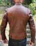 Mens Vintage Brown Leather Jacket