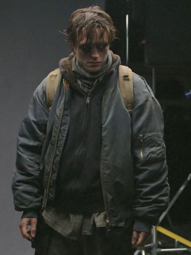 The Batman 2022 Drifter Grey Jacket