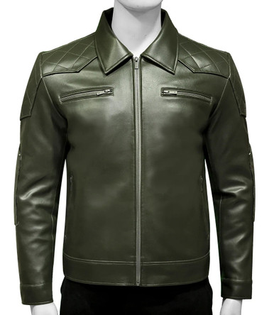 Mens-Green-Quilted-Shoulder-