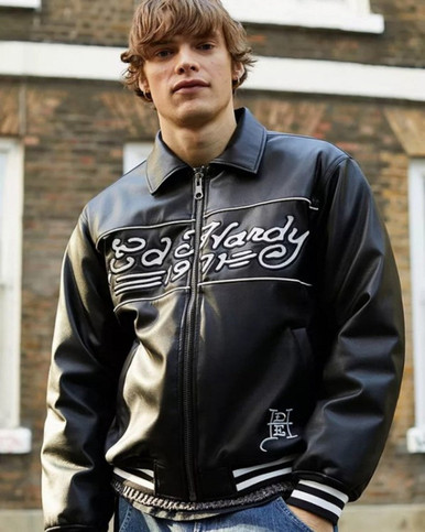 Ed Harday　レザージャケット Ed-Hardy-Leather-Jacket__32612