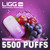 Ligg Pro 5500 Puffs Disposable Vape