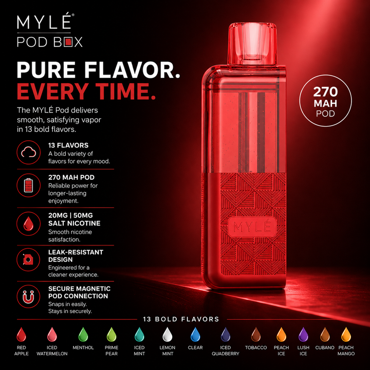 Myle Pod Box 35000 Puffs Pod Only Disposable Vape