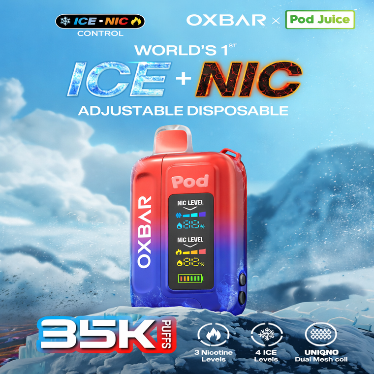 Oxbar Pod x Ice-Nic 35000 Puffs Disposable Vape