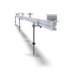 Supporto complanare avvitato tetti tegole Kit 3 moduli