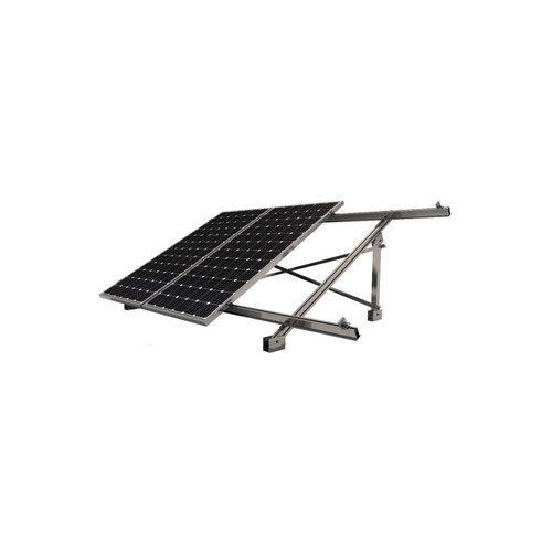 Supporto inclinato aperto regolabile tetti piani verticale Kit 3 moduli