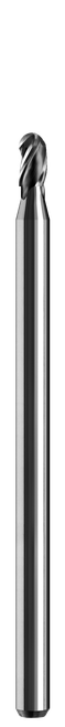 SGS 0.0120" Dia, 3 Flute, Ball Nose End Mill - 01369