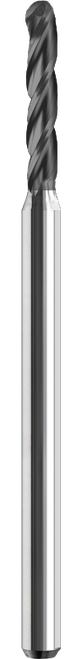 SGS 0.0100" Dia, 3 Flute, Ball Nose End Mill - 04454