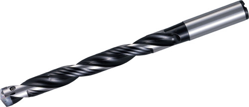 Kyocera Replaceable Tip Drill SS0500DRA110M8: .4331-.4524" Cut Dia, 8xD, .500" Shank, THD11432