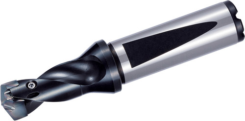 Kyocera Replaceable Tip Drill SF0625DRA120M15: .4724-.4917" Cut Dia, 1.5xD, .6252" Shank, THD11594