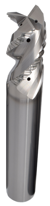SGS 1" Dia, 3 Flute, Chip Breaker Corner Radius End Mill - 34134