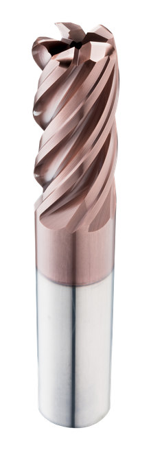 SGS 5/8" Dia, 5 Flute, Corner Radius End Mill - 37269