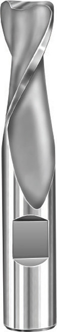 SGS 1" Dia, 2 Flute, Corner Radius End Mill - 38309