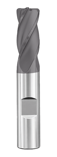 SGS 5.00mm Dia, 4 Flute, Corner Radius End Mill - 40006