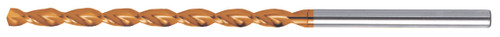 L545P Taper Length TiN Coated Parabolic HSS Drill - 1/4"