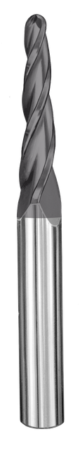 SGS 3/16" Dia, 3 Flute, Tapered (Ball) End Mill - 32478