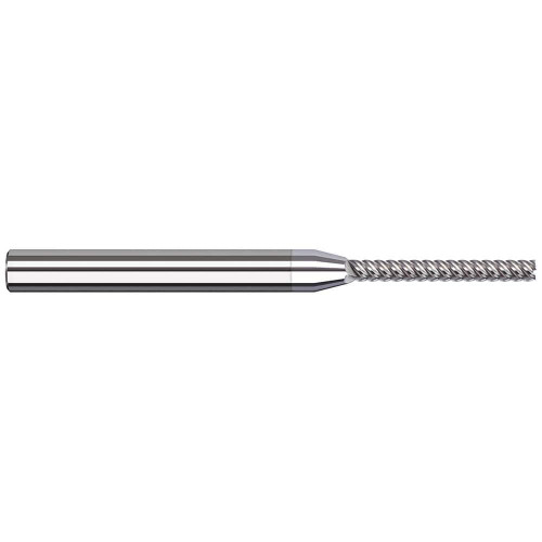Harvey Tool Square End Mill: 3/64" Dia, 3/8" LOC, 2-1/2" OAL, 5 Flute, TiB2, 67147-C8