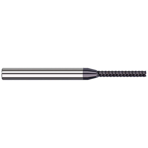 Harvey Tool Square End Mill: 5/64" Dia, 5/8" LOC, 2-1/2" OAL, 5 Flute, AlTiN, 983678-C3