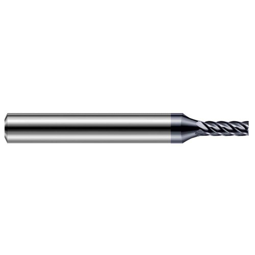 Harvey Tool Square End Mill: 7/64" Dia, .327" LOC, 2-1/2" OAL, 5 Flute, AlTiN Nano, 916002-C6