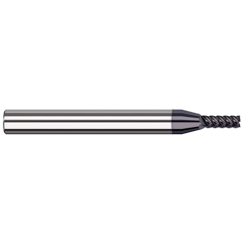 Harvey Tool Square End Mill: .060" Dia, .180" LOC, 1-1/2" OAL, 5 Flute, AlTiN Nano, 24360-C6