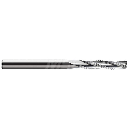 Harvey Tool Square End Mill: 3/32" Dia, 1/2" LOC, 2" OAL, 3 Flute, Uncoated, 770693
