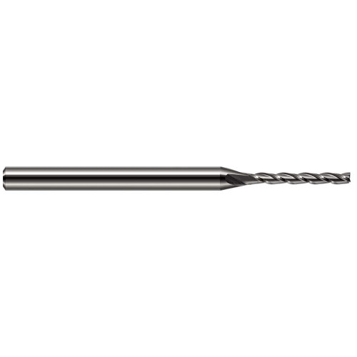 Harvey Tool Square End Mill: 5/64" Dia, 5/8" LOC, 2-1/2" OAL, 3 Flute, Uncoated, 33678