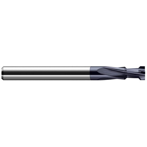 Harvey Tool Chamfer Mill: 1/4" Shank x 2-1/2" OAL, 90° Included, 4 Flute, AlTiN, 971116-C3