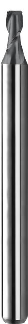 SGS Square End Mill: .011" Dia, .017" LOC, 1-1/2" OAL, 2 Flute, AlTiN (Ti-NAMITE-A), Solid Carbide, 02207