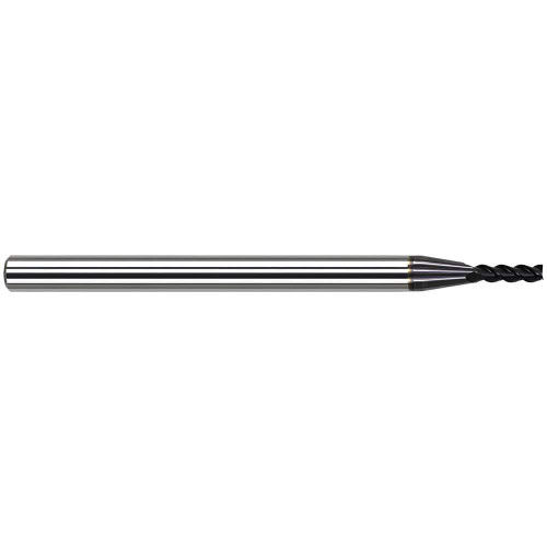 Harvey Tool Corner Radius End Mill: 7/64" Dia, .164" LOC, 1-1/2" OAL, .010" Corner Radius, 3 Flute, AlTiN, 52702-C3
