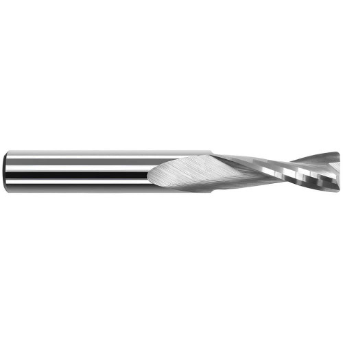 Harvey Tool Corner Radius End Mill: 1/8" Dia, 3/16" LOC, 1-1/2" OAL, .030" Corner Radius, 2 Flute, Uncoated, 768708