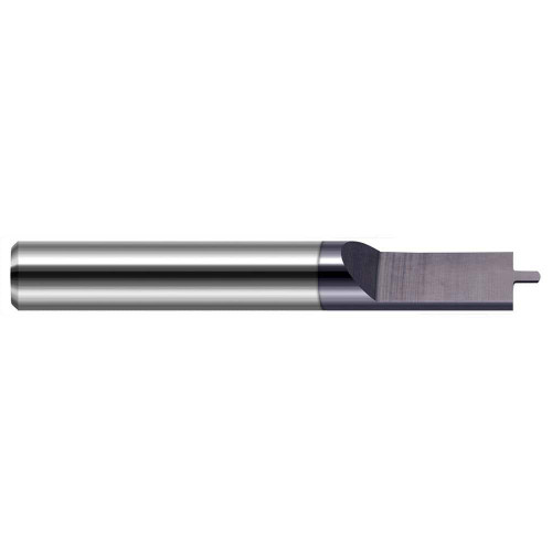 Harvey Tool Engraving Cutter: 1/8" Shank x 1-1/2" OAL, 0° Included, .030" Rad, 1 Flute, AlTiN, 828560-C3