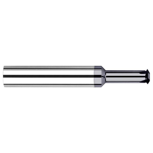 Harvey Tool Thread Mill: .388" Dia, .080" LOC, 3" OAL, 4 Flute, AlTiN, 71070-C3