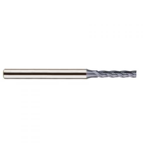 YG-1 Square End Mill: 1/4" Dia, 1" LOC, 3" OAL, 4 Flute, Y-Coating, Solid Carbide, GMF27921