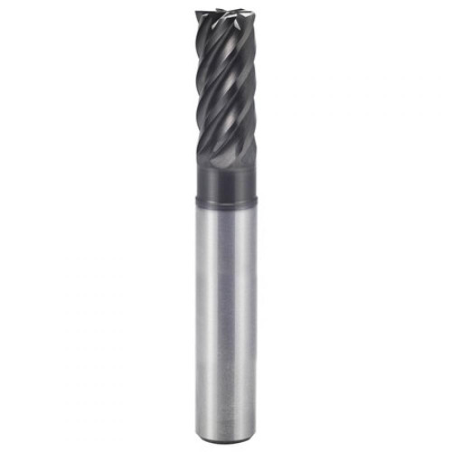 YG-1 Square End Mill: 1" Dia, 1-1/4" LOC, 8" OAL, 5-1/4" Reach, 6 Flute, Y-Coating, UGMH08918
