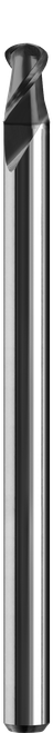SGS 0.1100" Dia, 2 Flute, Ball Nose End Mill - 02603