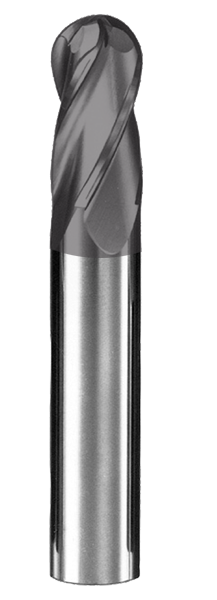 SGS 5/8" Dia, 4 Flute, Ball Nose End Mill - 30064