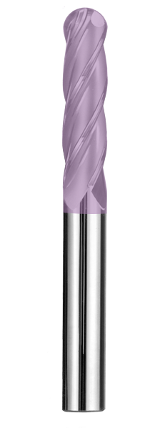 SGS 5/8" Dia, 4 Flute, Ball Nose End Mill - 31787